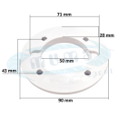 FLANGIA BOCCHETTA A PARETE HAYWARD SP 1411 - immagine 2