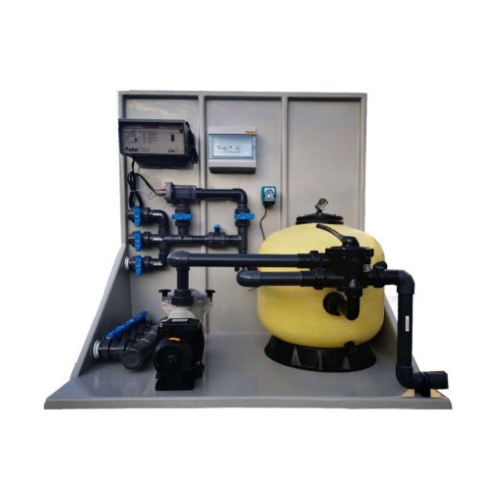 KIT FILTRAZIONE A SABBIA PREASSEMBLATO SU BASAMENTO